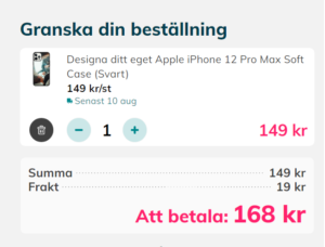 Personligt mobilskal med eget foto