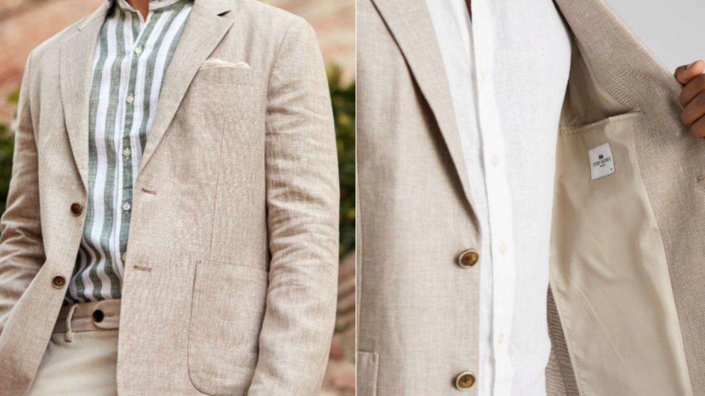 beige linnekavaj
